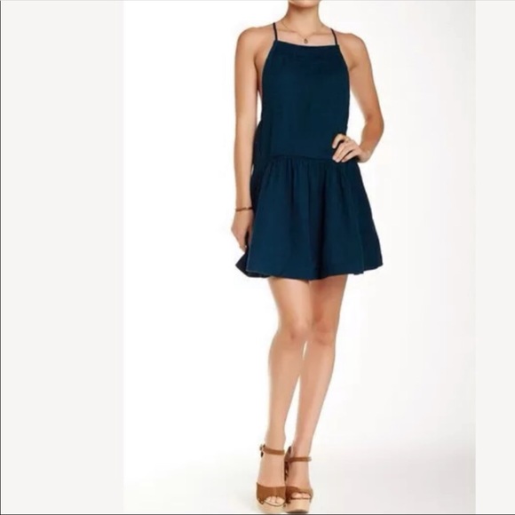 Free People Skipping Stones Thunder Blue Dress - Picture 14 of 14